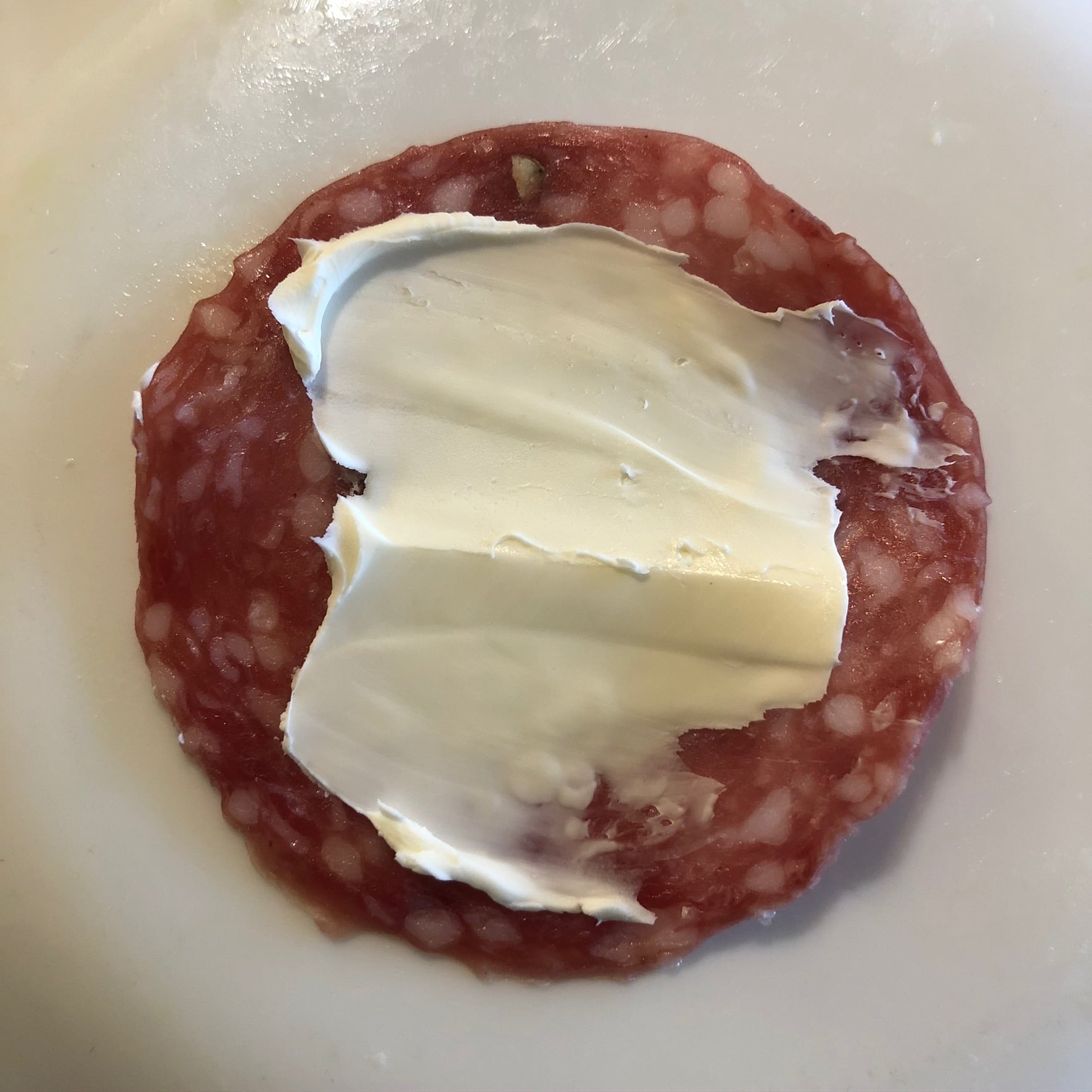 Salami, cream cheese and jalapeno roll ups DAD'S KITCHEN