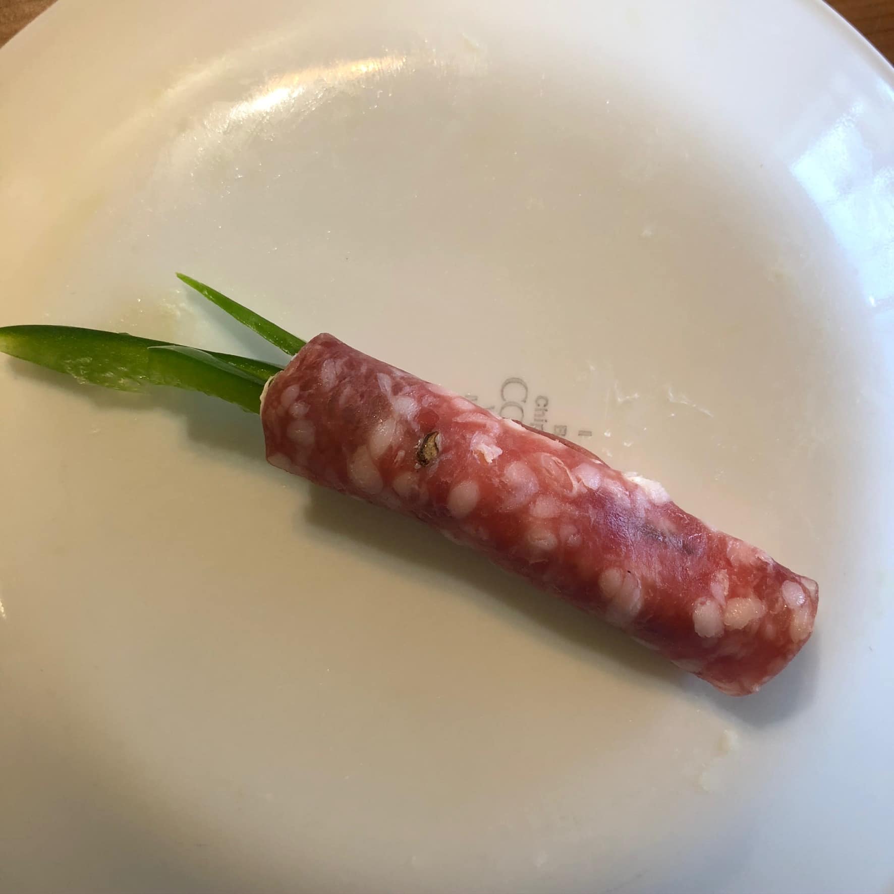 Salami, cream cheese and jalapeno roll ups DAD'S KITCHEN