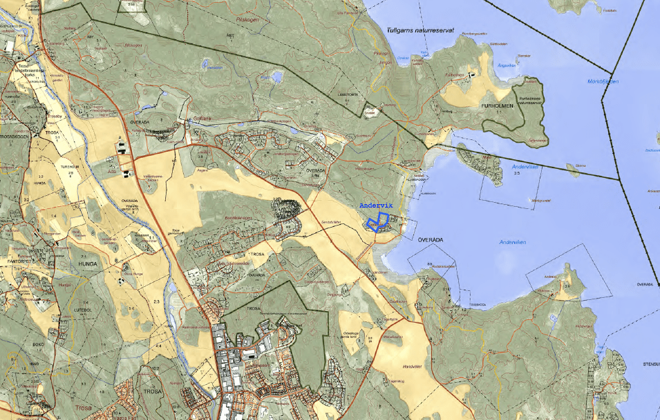 Sol Tomt Karta Köp tomt i Trosa vid marinan med sjöutsikt Nya Andervik