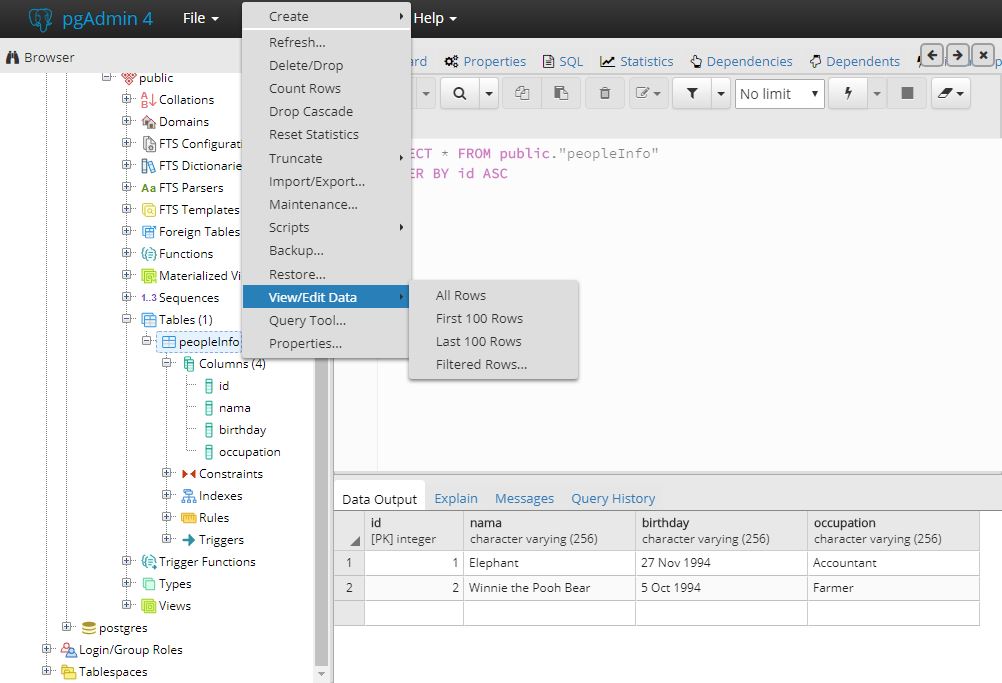 Golang  Application with PostgreSQL Signal Processing, Modeling