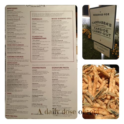 Family Dinner With Carrabba's