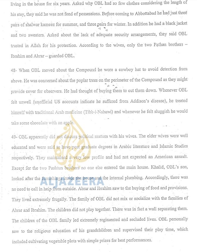 The Abbottabad Commission (Accounts Of Wives Of Bin Laden & AlKuwaiti