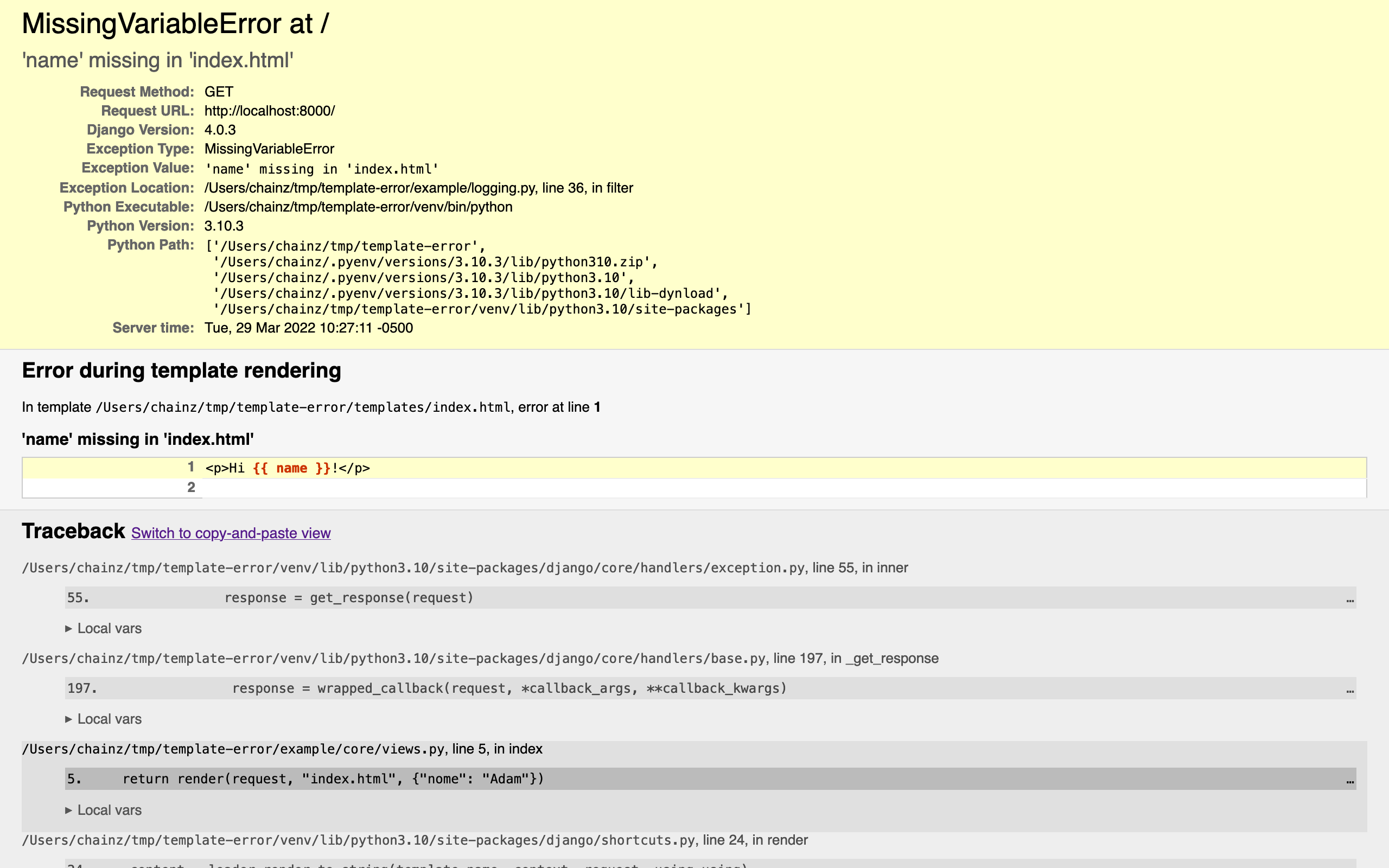 How to Make Django Raise an Error for Missing Template Variables Adam