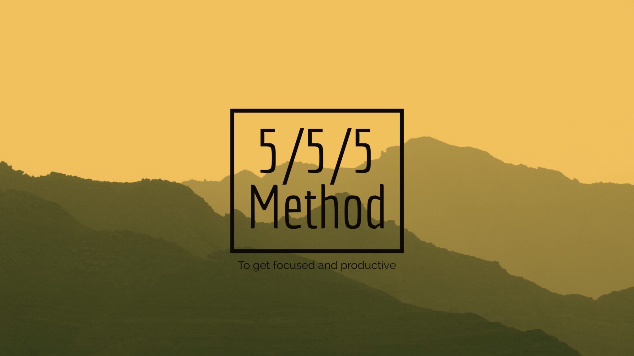 5 5 5 Method