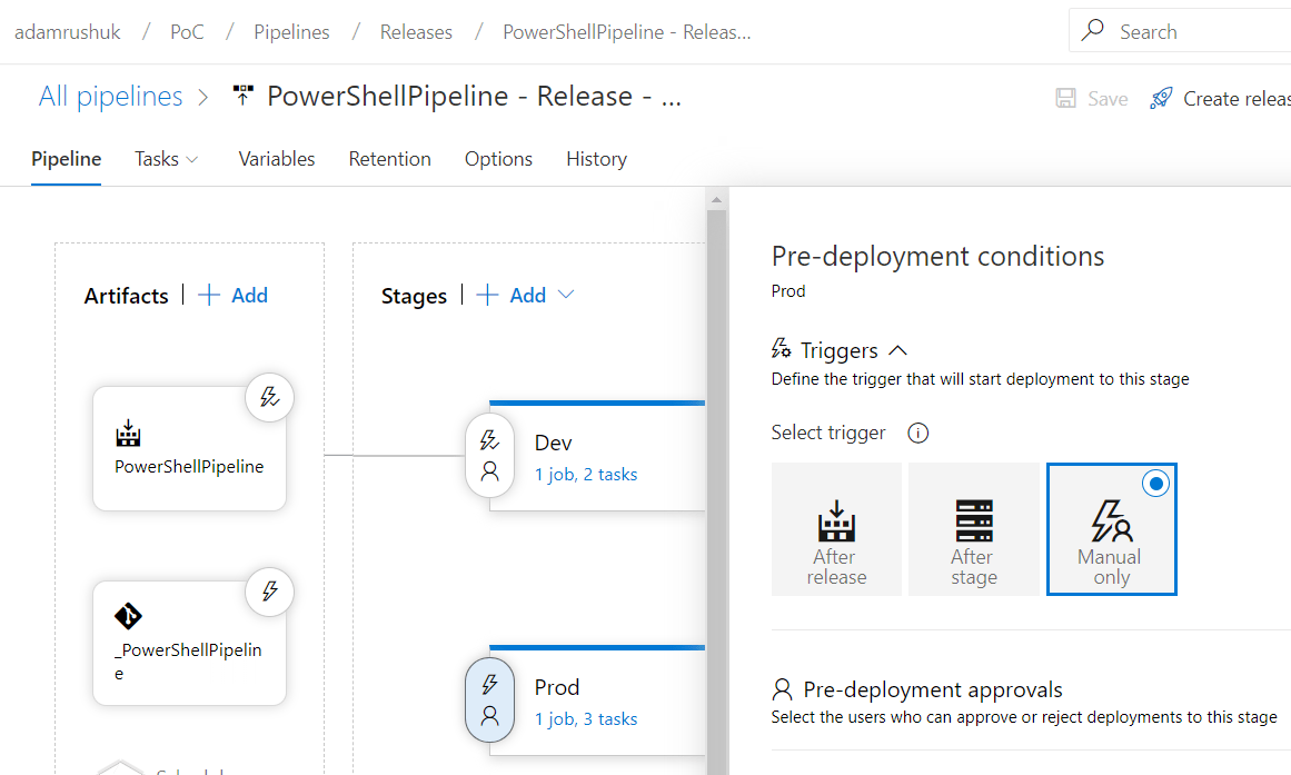 An Example Azure DevOps Release Pipeline for PowerShell modules The