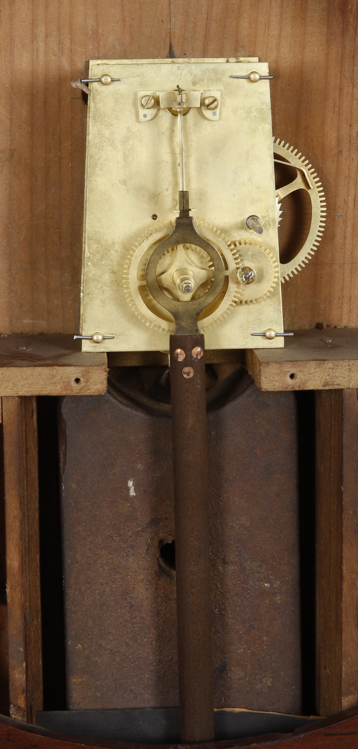 Hatch Rosewood Keyhole Weight Driven Regulator Clock North Attleboro Mass C. 1870 Adams Brown