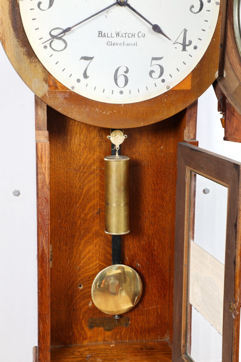 Seth Thomas No. 3 Railroad Regulator Weight Driven Clock for Ball Watch