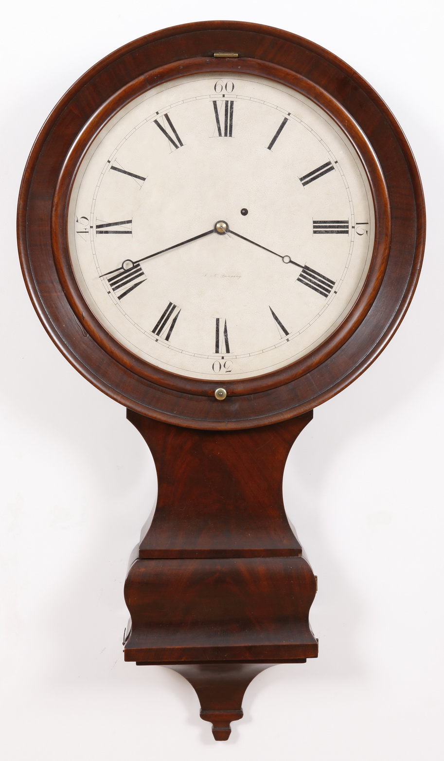 Joseph Nye Dunning, Burlington VT Mahogany Serpentine Front Tavern