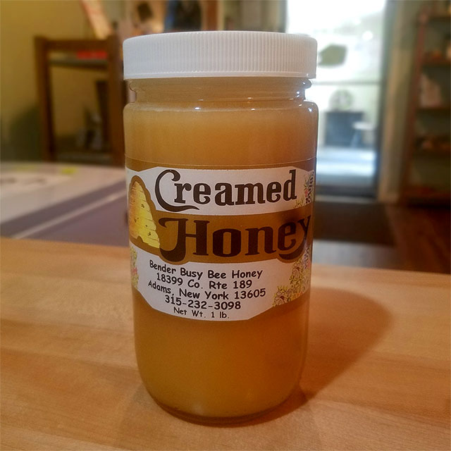 Creamed Honey (Regular) Bender Busy Bee Honey Adams Cheese Shop