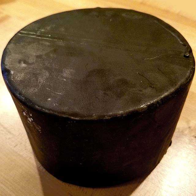 3 lb. Black Waxed Sharp Cheddar Cheese Wheel Adams Cheese Shop