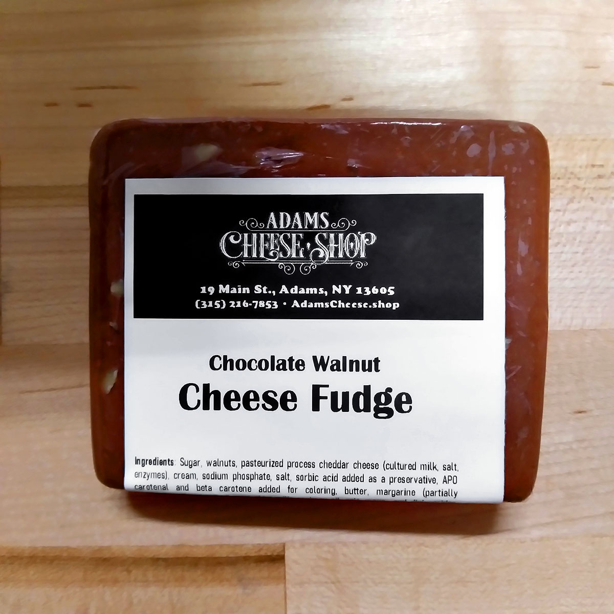 Chocolate Walnut Cheese Fudge Adams Cheese Shop