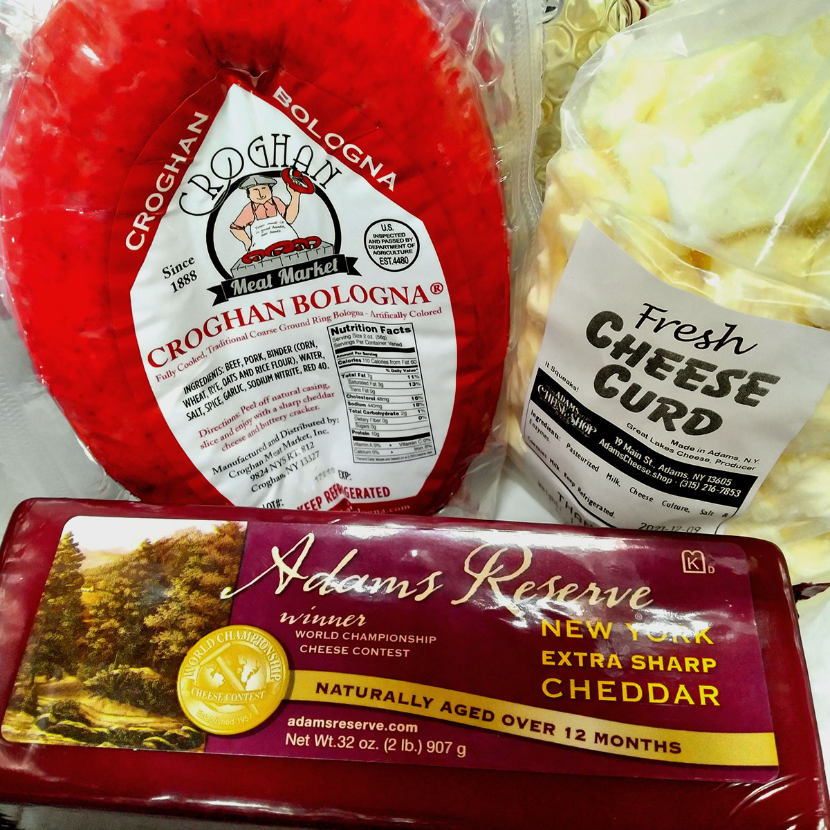 Gift Package NNY Favorites Pack (Croghan Bologna / Cheese Curd / Adams