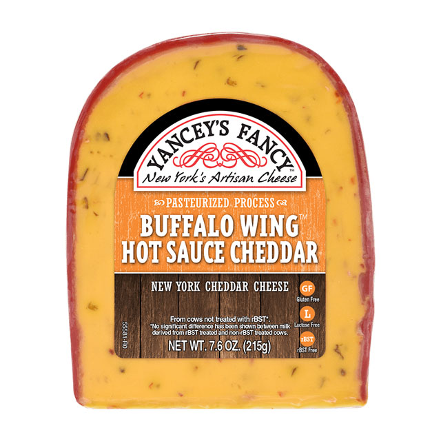 Buffalo Wing Hot Sauce Cheddar Cheese (7.6 oz.) Yancey’s Fancy