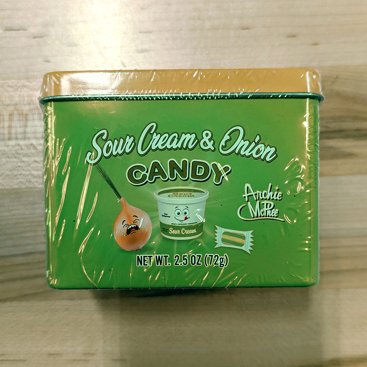 Sour Cream & Onion Candy (2.5 oz.) Archie McPhee Adams Cheese Shop