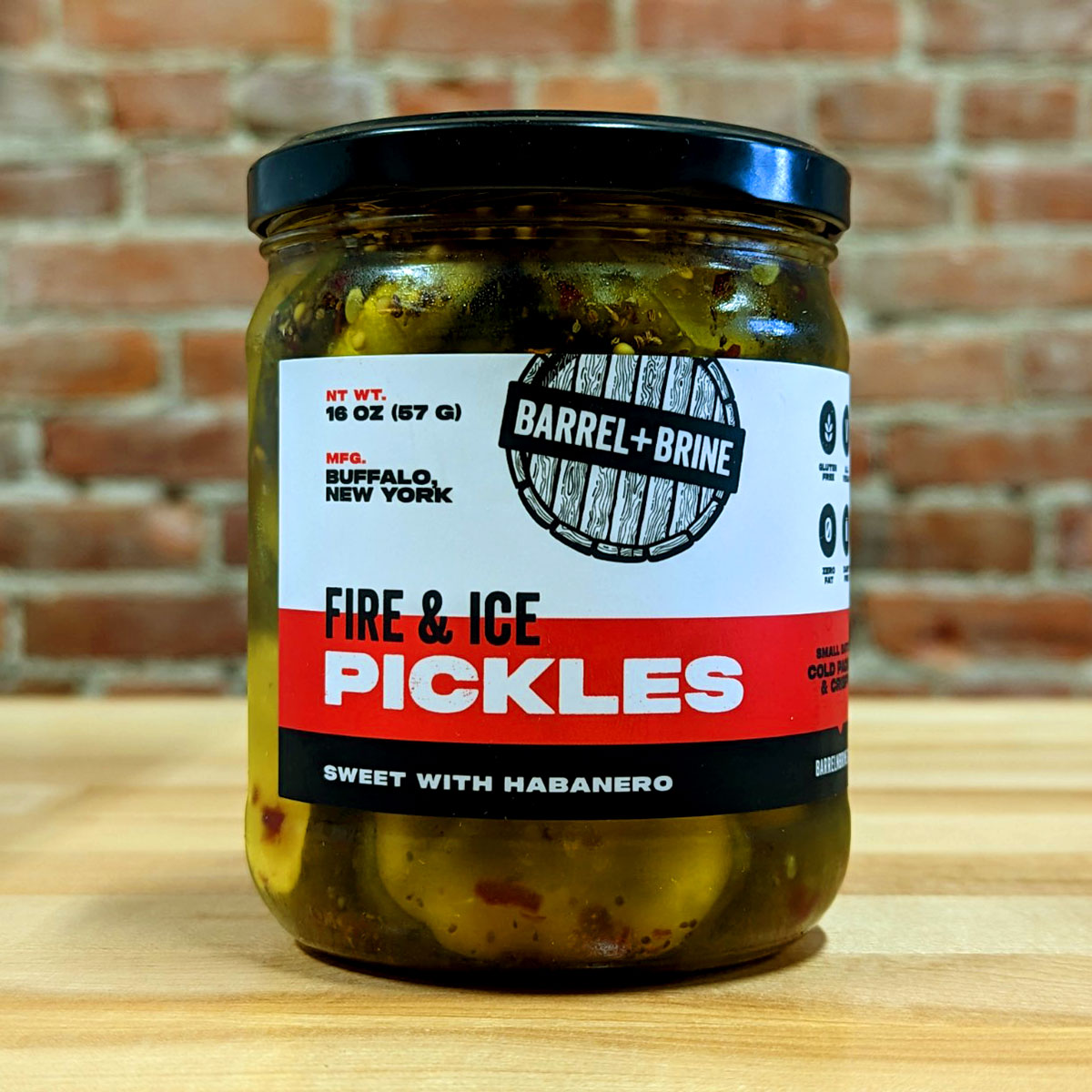 Fire & Ice Pickles (16 oz.) Barrel + Brine Adams Cheese Shop