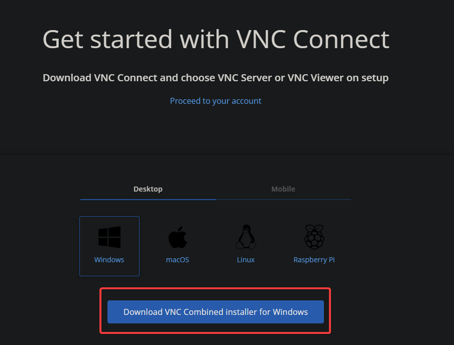 Getting Started with VNC Connect