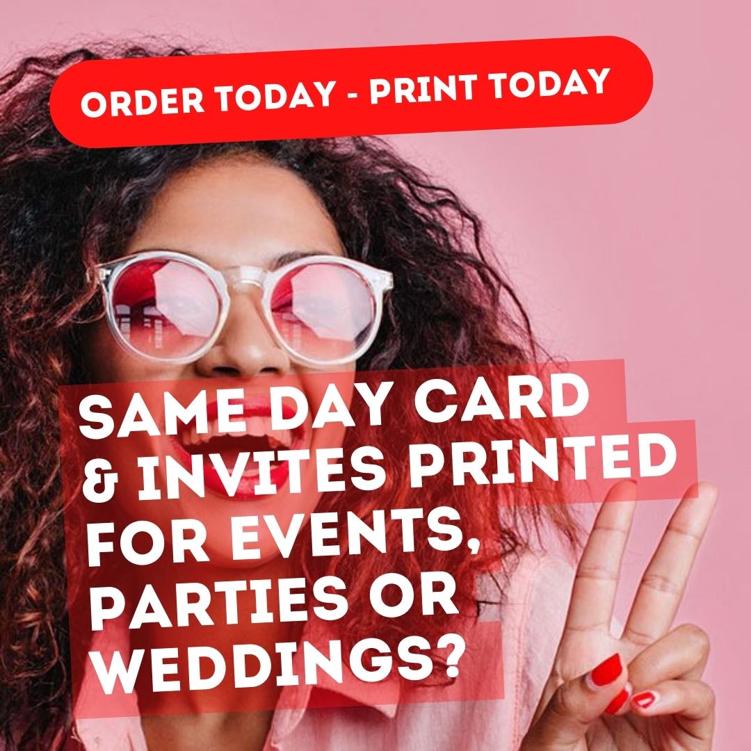 Same Day Card & Invitation Printing London ADANA 5* Printers