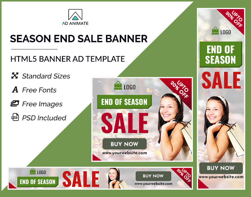 Season End Sale Banner Templates Ad Banners Google Ad