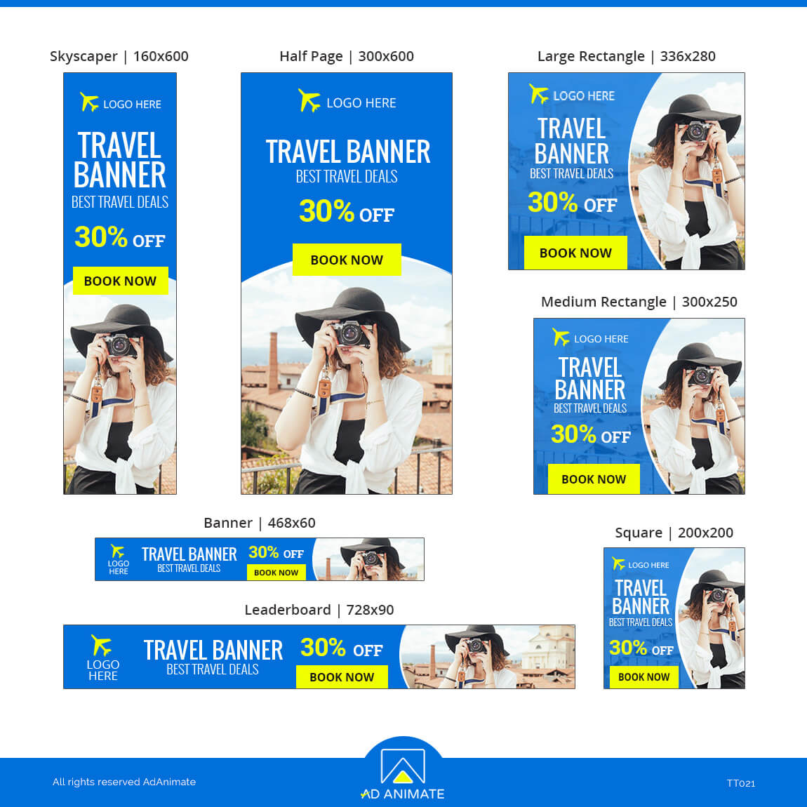 Best Travel Deals Travel Agency Ad Templates Marketing Ad Banners