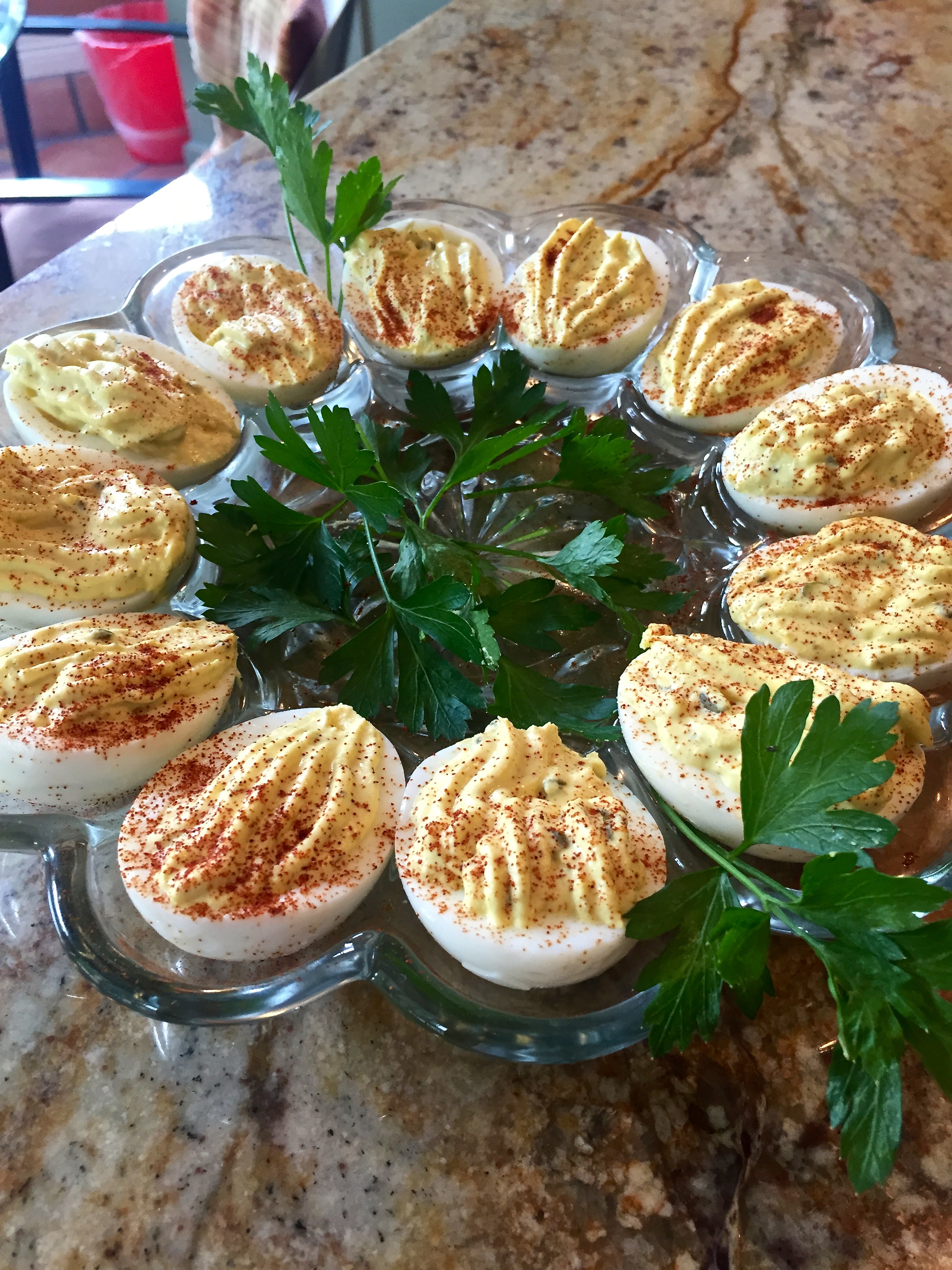"Huevos Indios" Curried Deviled Eggs Adán Medrano