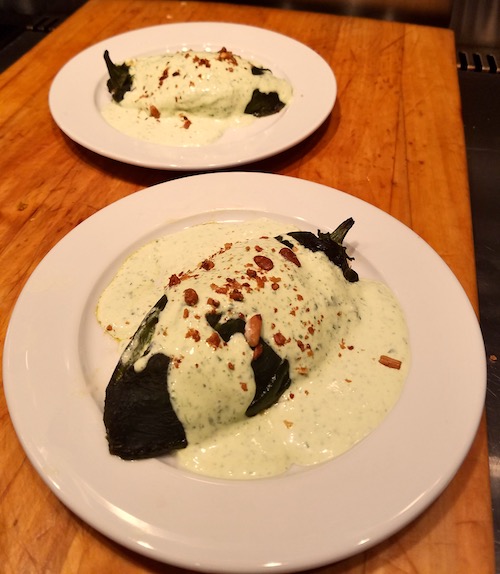 CrabStuffed Poblano with Cilantro Cream Adán Medrano