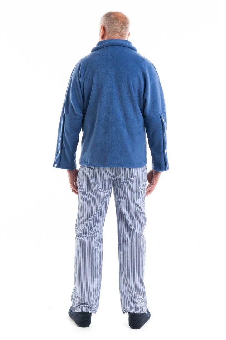 Adaptawear Men’s Fleecy Bed Jacket Adaptawear