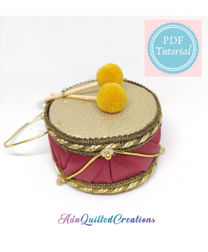 Little drum pattern PDF tutorial Ada Quilted Creations