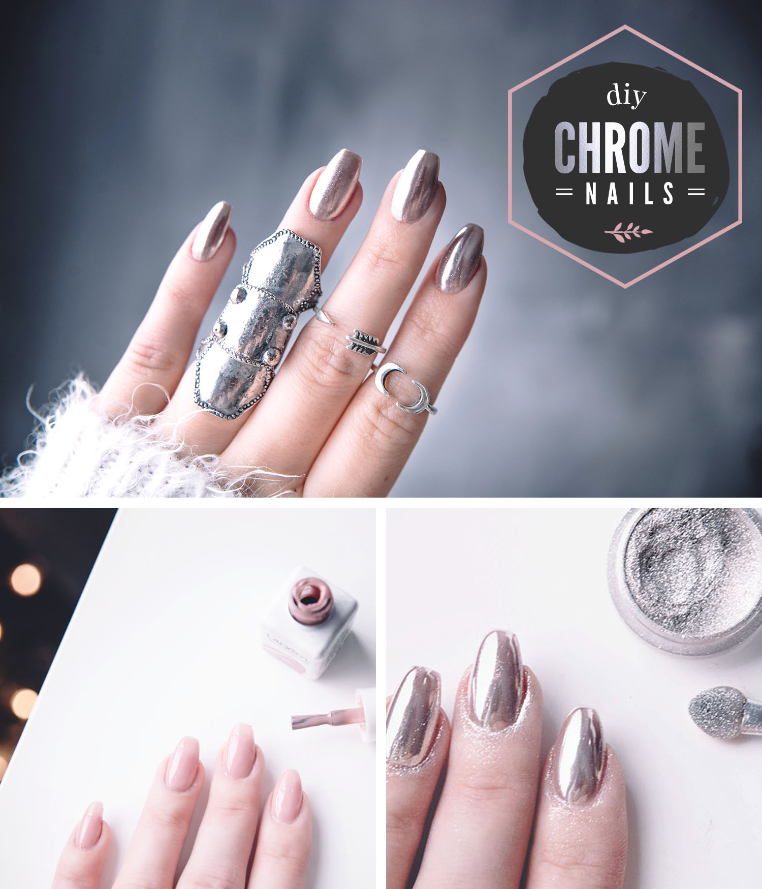 Chrome nails How to do it at home in 6 easy steps!