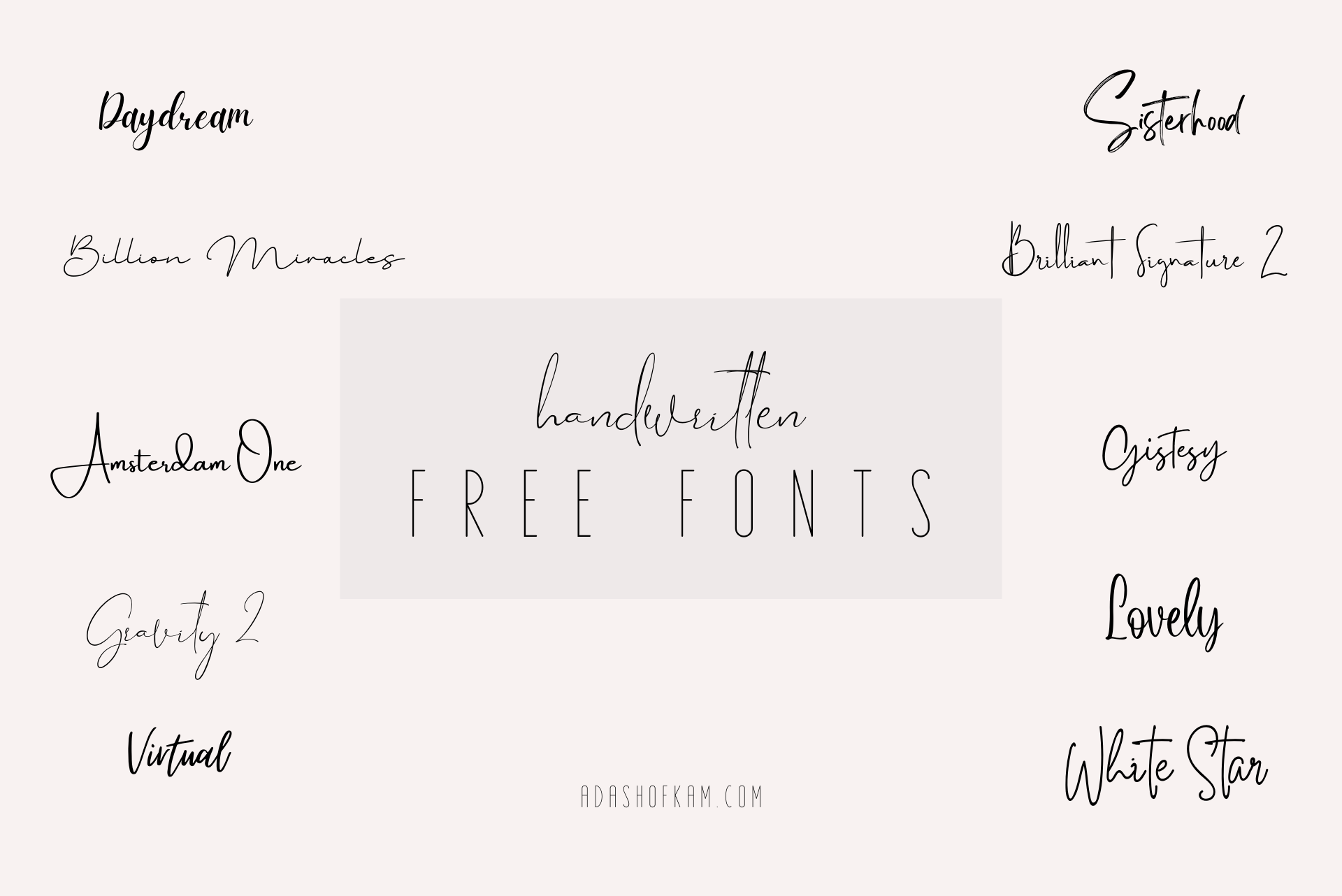 The Best Free Handwritten Fonts on Canva A Dash of Kam