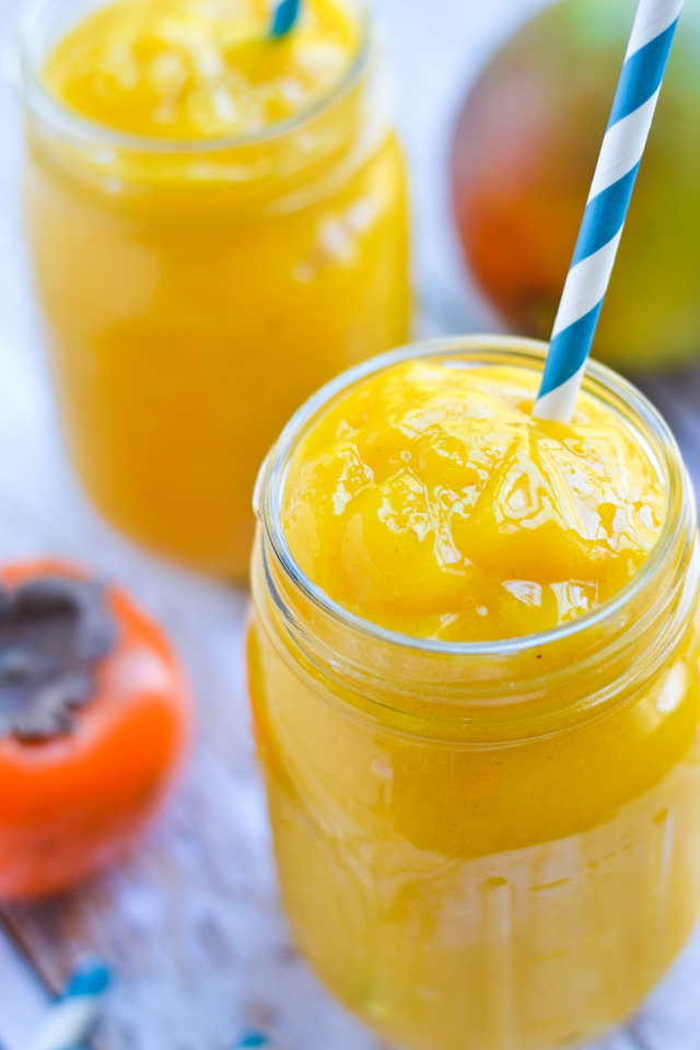 Mango Persimmon Smoothie A Dash of Soul