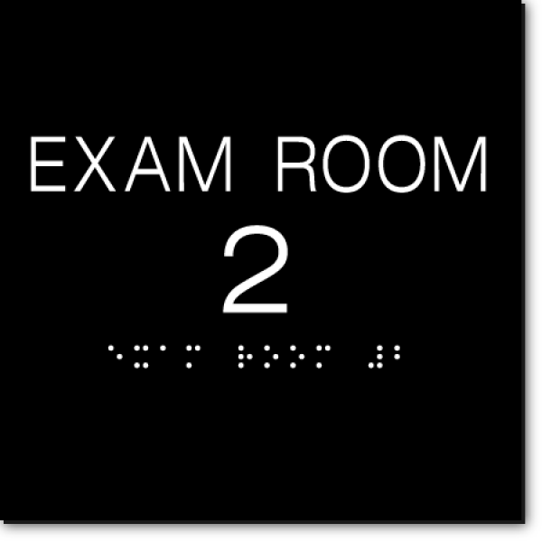 EXAM ROOM NUMBER Sign ADA Sign Factory