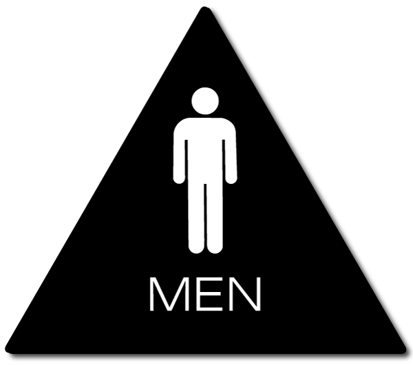 California MEN Restroom Door Sign ADA Sign Factory