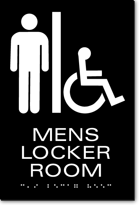 MENS LOCKER ROOM Sign | ADA Sign Factory