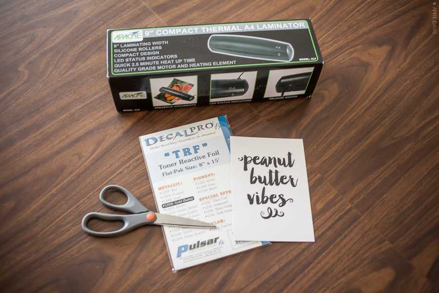 DIY GOLD FOIL LETTERING A Day in April