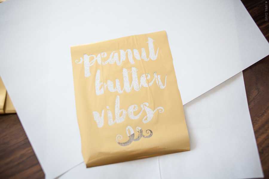 DIY GOLD FOIL LETTERING A Day in April