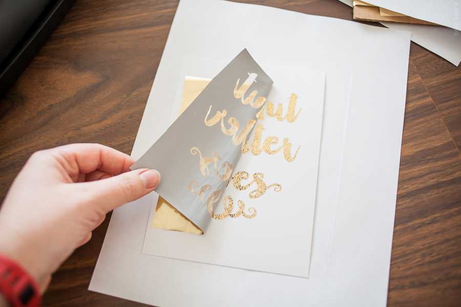DIY GOLD FOIL LETTERING A Day in April