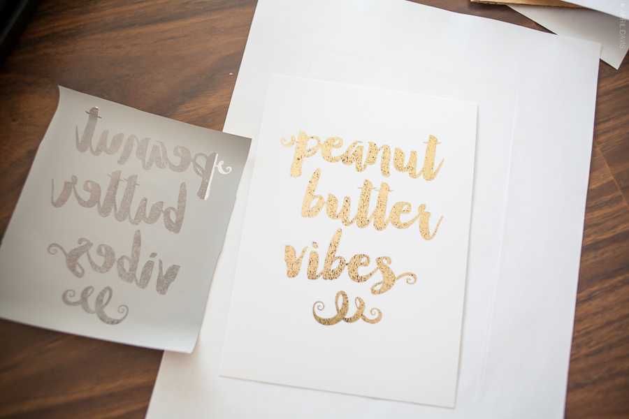 DIY GOLD FOIL LETTERING A Day in April