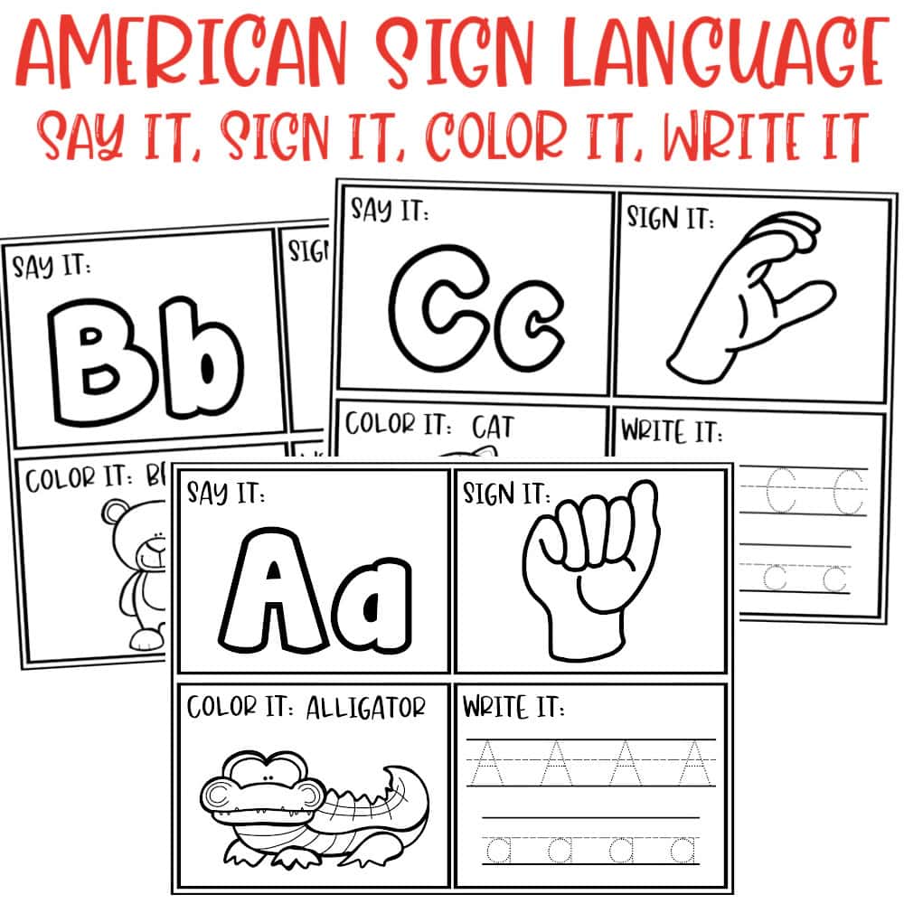 27 Free ASL Worksheets for Beginners (PDF)