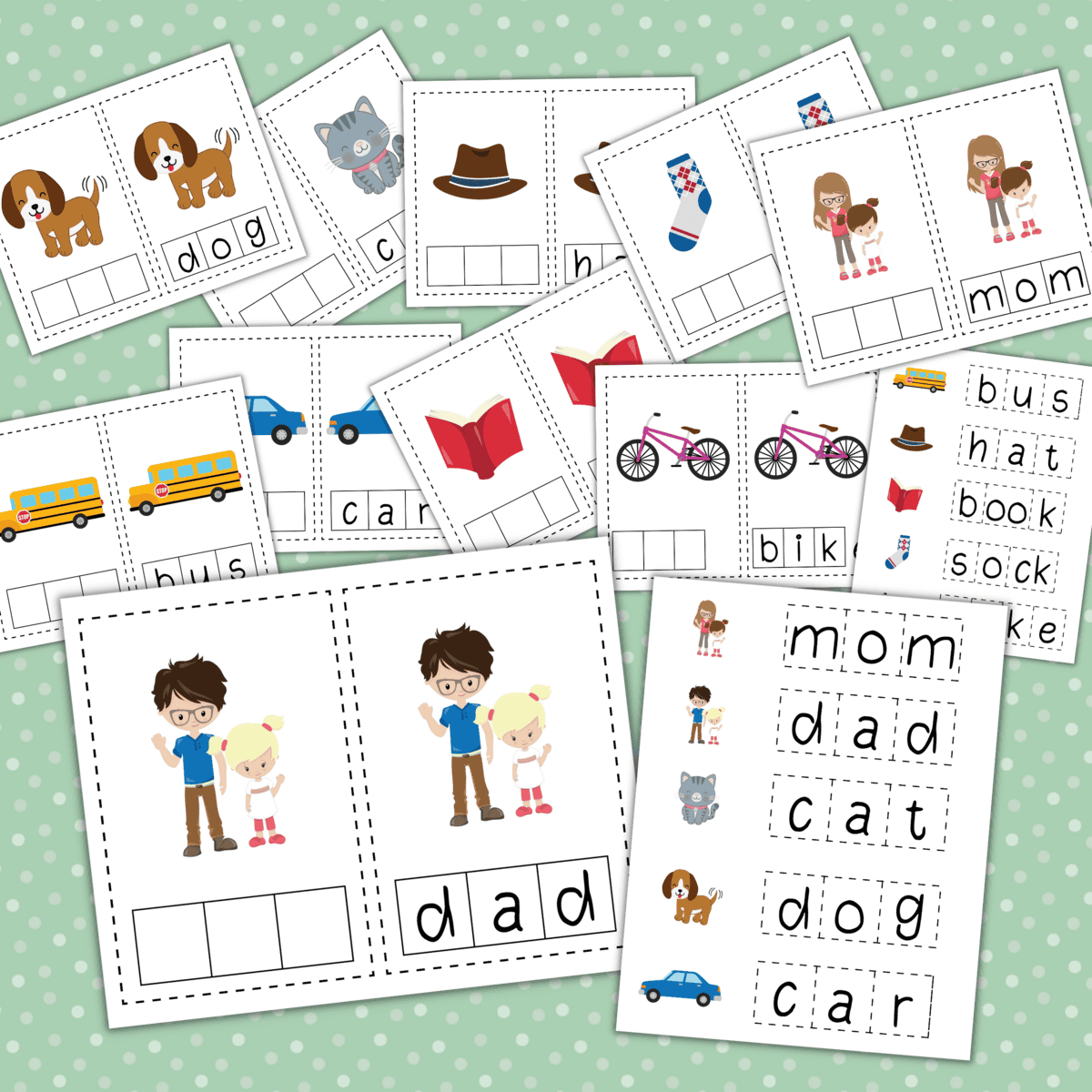 Elkonin Boxes for Dyslexia Phonemic Awareness Examples PDF