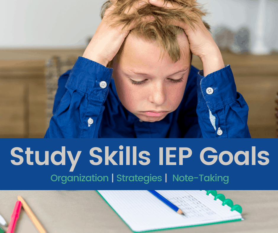 10 Study Skills IEP Goals (including Note Taking)