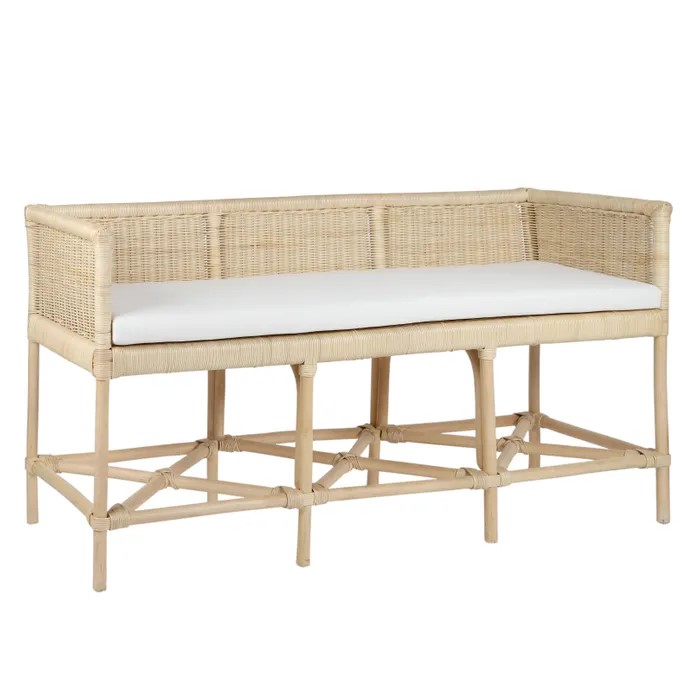 Rattan Bench Seat A Day to Remember Event Hire