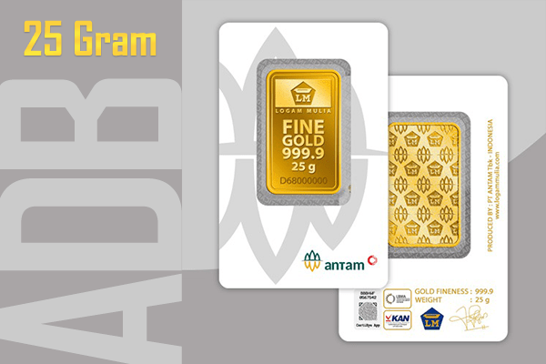 FLASH SALE Emas Batangan Logam Mulia Antam 25 gr