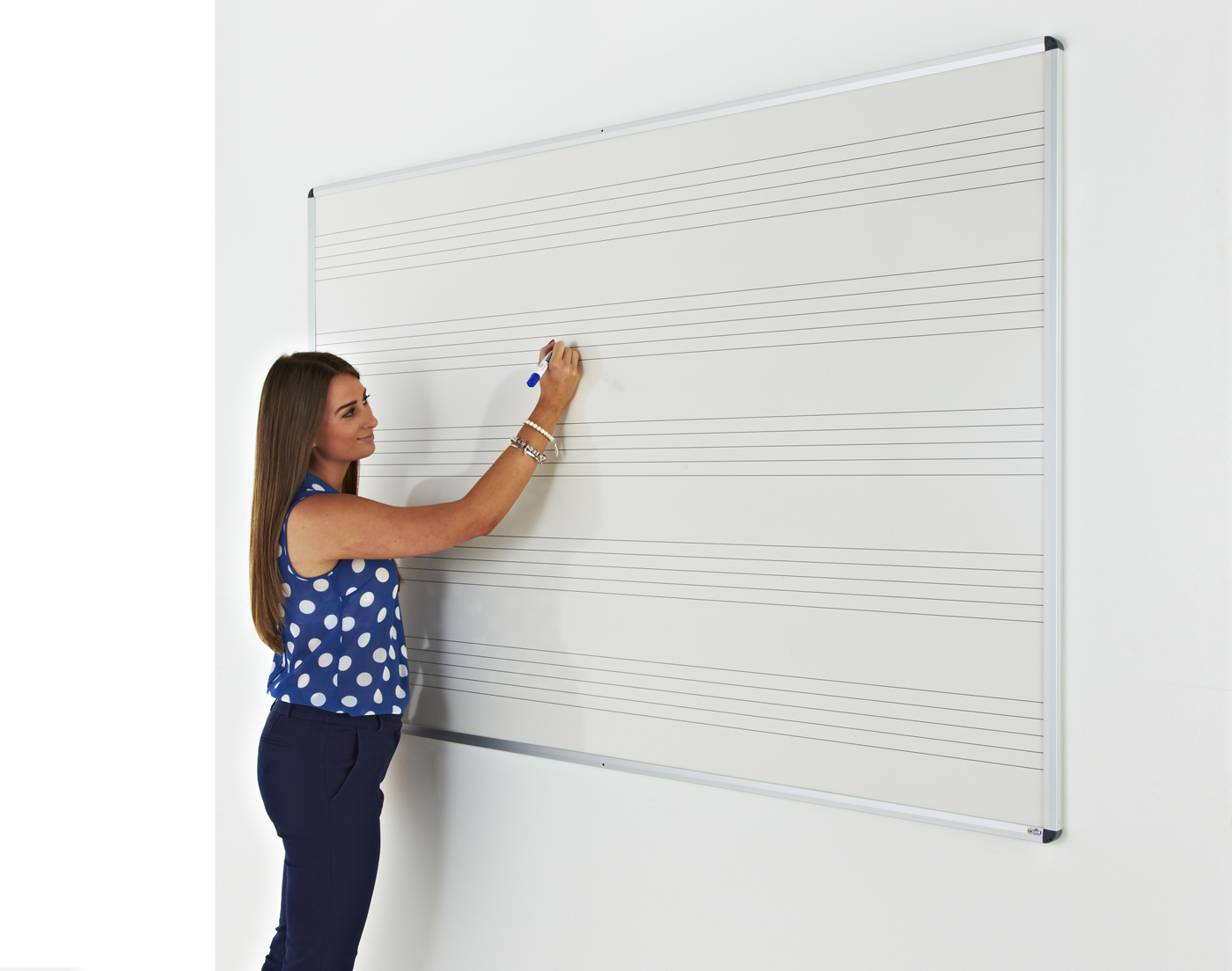 Classic Aluminium Framed Music Stave whiteboard Adboards