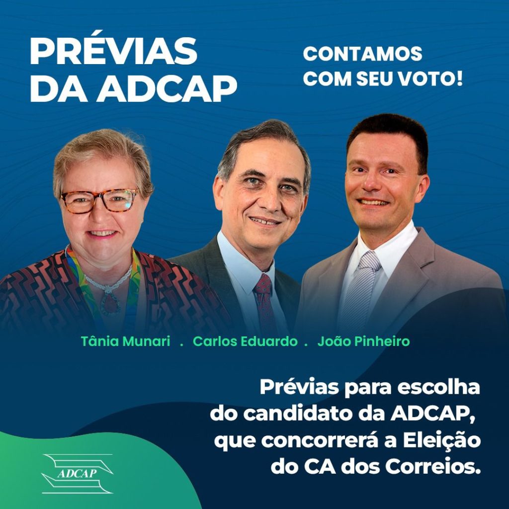 Prévias da ADCAP para o CA Começou a Votação ADCAP