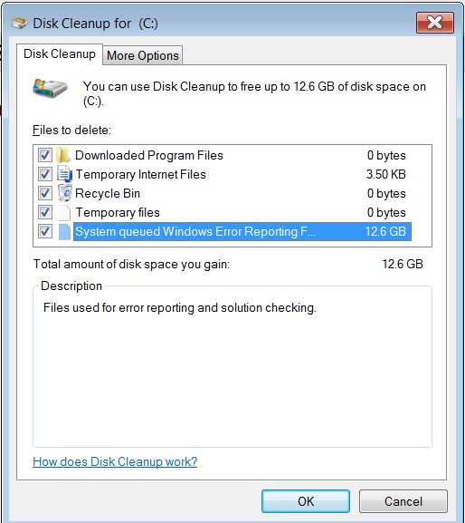 Is it safe to delete Windows error reports and feedback in Disk Cleanup