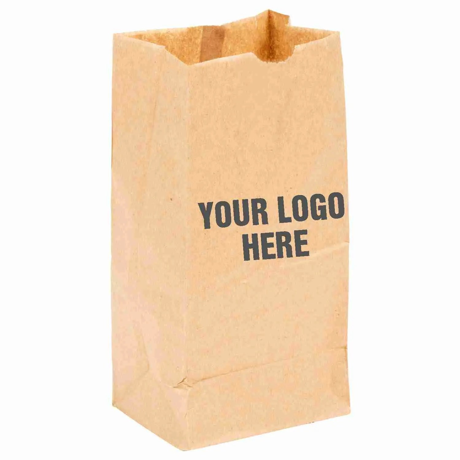 Paper Lunch Bag 6 Lb BROWN Custom Packaging For Restaurants Paper