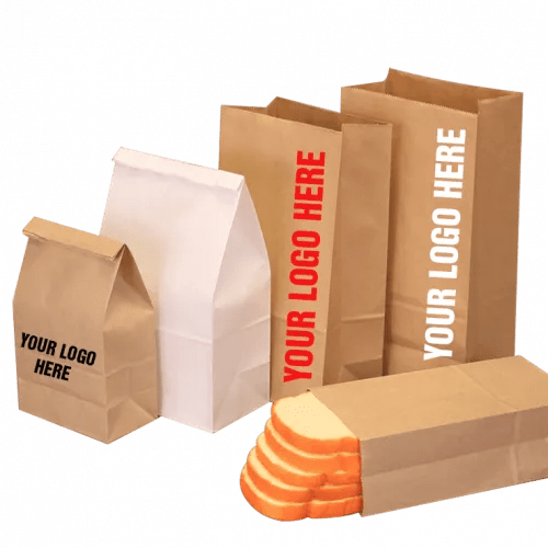 Paper Lunch Bags White 10 Lb ( Customizable ) NJ Manufacturer