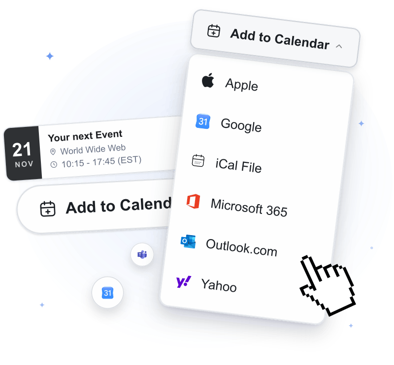 The fair Event Marketing and Sharing Tool Add to Calendar PRO