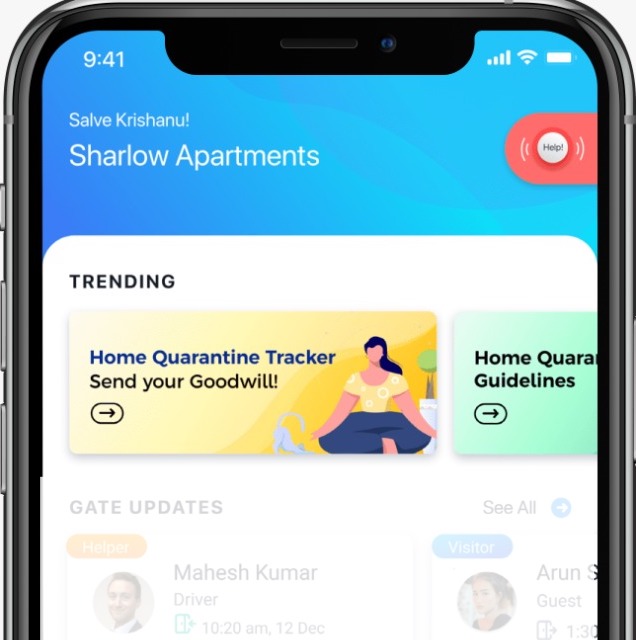 Home Quarantine Tracker New Feature Launch on the ADDA App