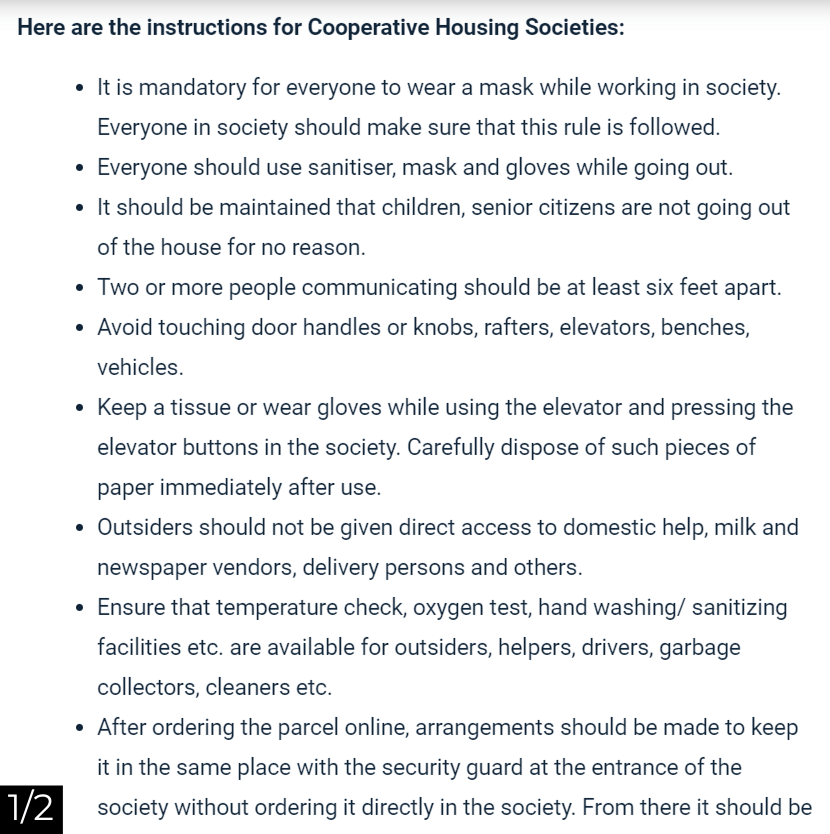 BMC issues COVID SOPs for Societies in Mumbai City ADDA BLOG